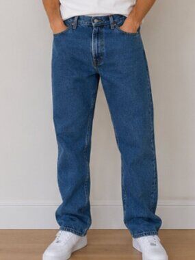Wrangler Premium Quality Men's 30x30 Straight Leg Jeans Medium Wash Denim